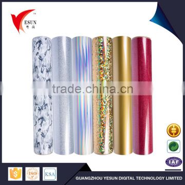 Cheap wholesale heat transfer vinyl colorful charming glitter heat transfer vinyl