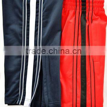 Hotest Sale Sport Pants 200g Polyester Tricot With Inner Brushed Pants With Zipper on Hem
