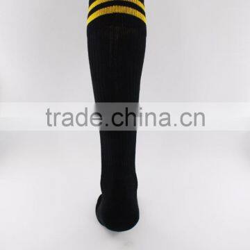 Custom Black Nylon Football Socks With Strip photo-4