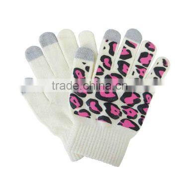 fashion printed touch screen gloves phone gloves