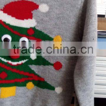 (KS016) Hot Ugly Childrens Knitting Patterns Christmas Sweater photo-6