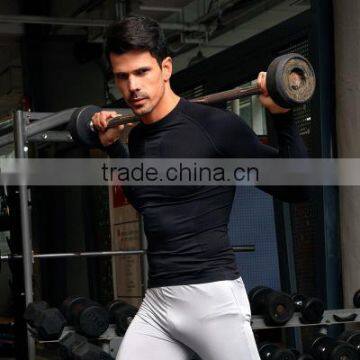wholesale 2017 new style seamless men fitness shirts for gymnasium