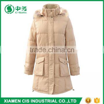 2017 New Style Winter Windproof Warm Sexy Women Long Duck Down Coat