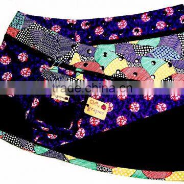 2017 Best Selling Designer Ladies Chilly Grapes Wrap Skirt Reversible Wholesale photo-3