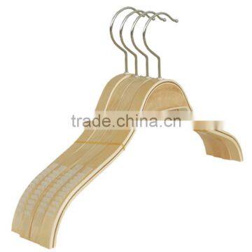 New Design Natural Wood Coat Hanger White Wood Shirt Hanger Deluxe Wooden Suits Hanger photo-2