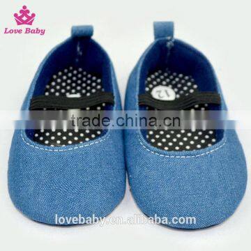 Denim Color Point Baby Girls Prewalker Shoes Buster Brown Baby Walking Shoes LBF2015122304 photo-2