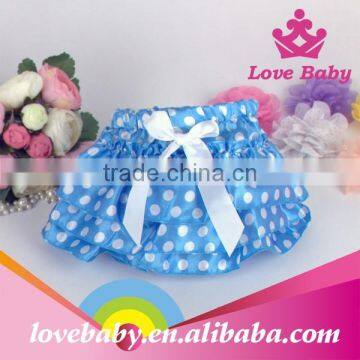 Boutique Girl Polka Dot Ruffle Bloomer Shorts Wholesale Baby Bloomer Satin Underwear photo-5