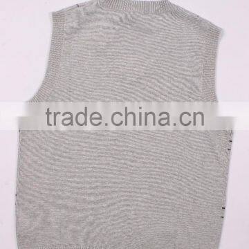 High Quality Plain Grey V Shape Sweater photo-6