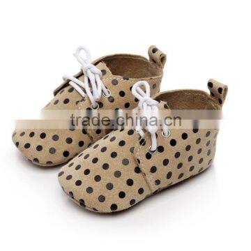 Low MOQ Wholesale China Baby Shoes Dots Factory Oxford Shoes photo-3