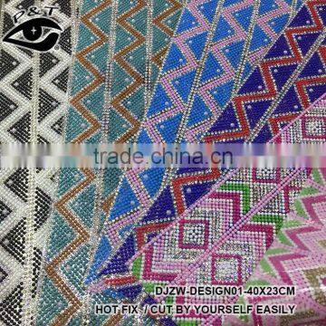 Wholesale Transparency Base Rhinestone Sheet Crystal Trim 23x40cm/sheet DIY Beaded Applique Bag /shoe Rhinestone Adhesive photo-3