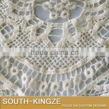 DIY Accessories DIY White Collar Cotton Soluble Lace Neckline Sewing Applique photo-2