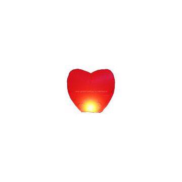 5* Red Love Heart Shaped Chinese Sky Flying lantern Occasions Wedding Party Valentine