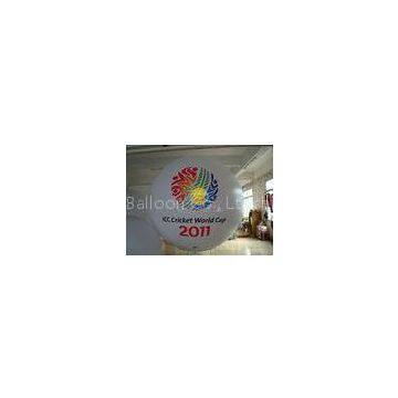 2.5m White advertising helium balloons with 2 sides digital printing for Sporting events