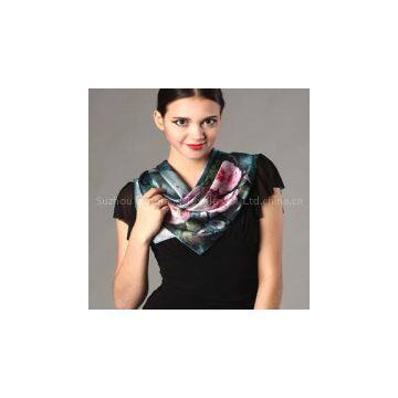 Digital printed silk scarves