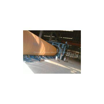 Derusting and Descaling Steel Pipe Shot Blasting Machine