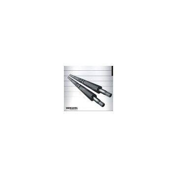 Conical twin screw barrel