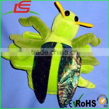 CUSTOMIZED PLUSH BUG HAND PUPPETS GRASSHOPPER