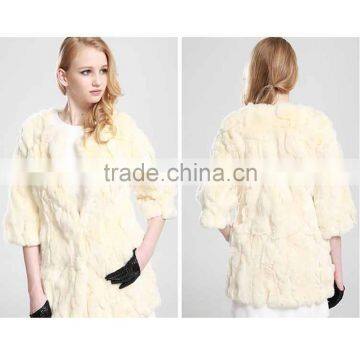 SJ 113-01 Rex Rabbit Fur Coat Style Jackets/Fur Jackets Plus Size Woman Clothing