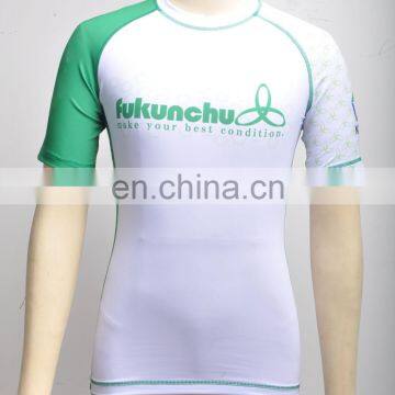 Custom wholesale sublimation printed design your own rash guard