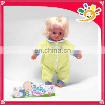 16" baby doll,lovely baby doll with hair,vinyl baby doll with ic for sale