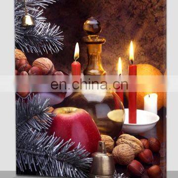 Handmade Canvas Painting Wall Art With Fiber Light