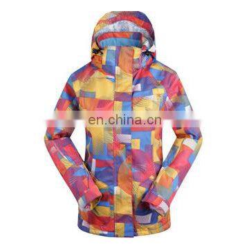 2016 fashion jacket china clothing manufacture womens fitness hardshell ski outdoor waterproof windproof apparel