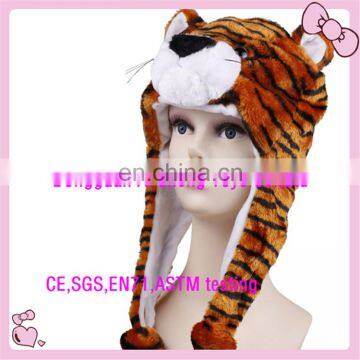 Custom top quality soft plush animal hat scarf glove