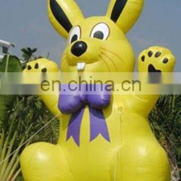 Inflatable mascot rabbit