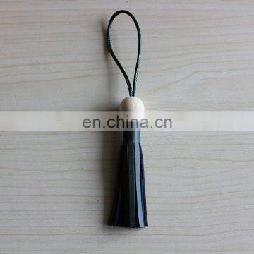 Genuine Leather Accessories Log Beads Pure Handmade Korean Wax Rope Pendant photo-6
