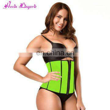 Women Body Slim Shaper Custom Sports Training Trimmer Private Label Waist Trainer With Steel Boned photo-3