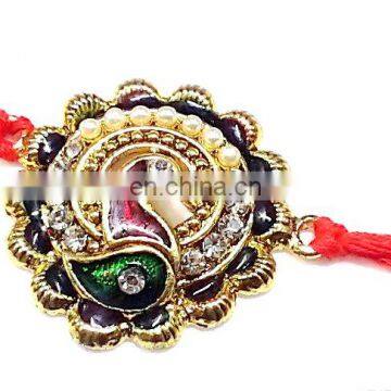 Ratna handicrafts Exclusive Fancy Tiranga peacock Rakhi - Indian RH-Rakhi-312