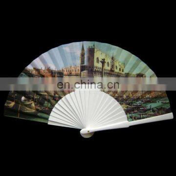 2017 high quality best sale wholesale hand held paper fan