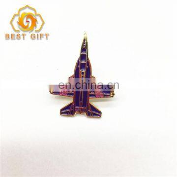 2018 Popular Zinc Alloy Airplane Shape Badge