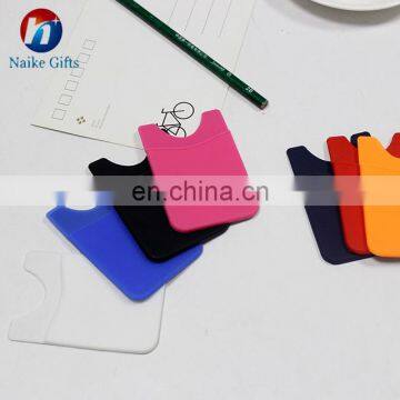 Card Holder Wallet Sticky Phone Wallet Silicone photo-5