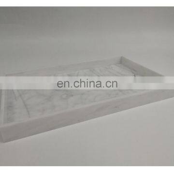 wholesales factory custom marble acrylic tray with lid