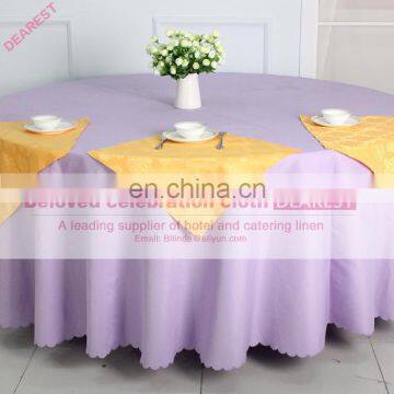 Round Plain Polyester Wedding Banquet Table Clothes photo-2