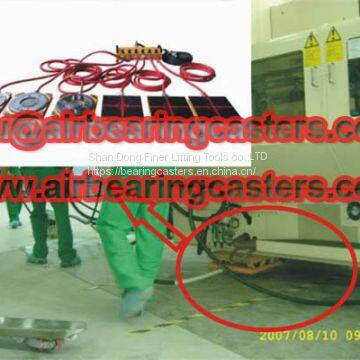 Four unit air caster system