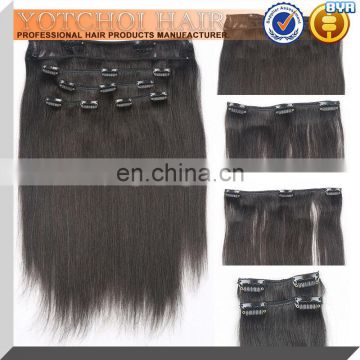 wholesale price promotional 8" to 40" clip hair extensions dubai