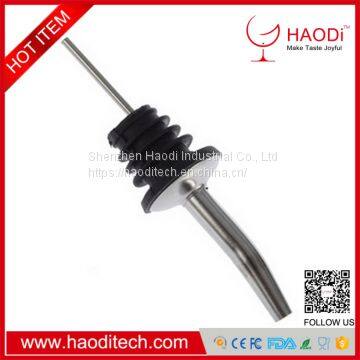 HD-DJ0008 Liquor Pour Stainless Steel Classic Bottle Speed Pourers With Tapered Spout Aerator photo-2