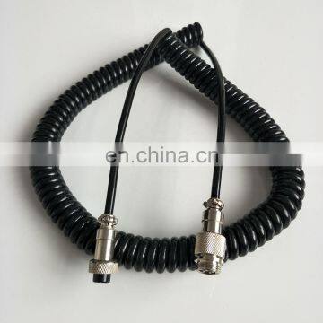 High Elasticity Cnc Spiral Cable Coiled Cable Spiral Cable With 4 Pin Connector photo-4