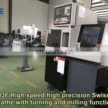 High precision Swiss cnc lathe machine H-F203E