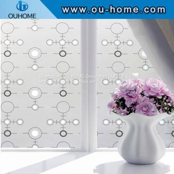 BT806 Popular PVC Frosted Decortaion Stained Glass Window Film photo-2