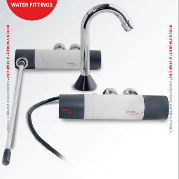 Broen STABILET and STABILINE Hands Free Water Fittings