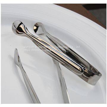 Smooth And Not Hurting Your Hand Stainless Steel  Bread Food Clip Ice Tong