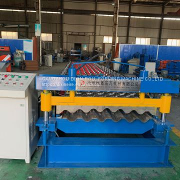 Metal roofing aluminum corrugated steel sheet making machine roof panel roll forming machine