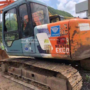 USED HITACHI EX120 ORIGINAL JAPAN HYDRAULIC EXCAVATOR photo-5