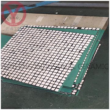 Manufacturer Rubber Backed Ceramic Tile as Wear Resistant Industry Linings