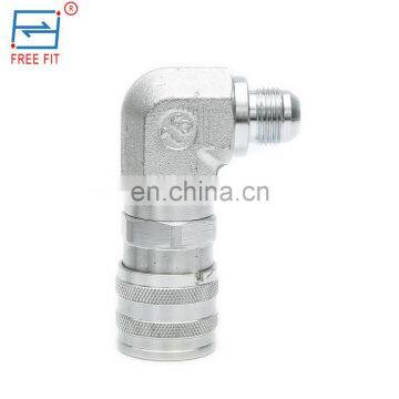 China made 3/4-16 UNF thread 90 degree  Male connection  steel quick coupling for skid steer loader