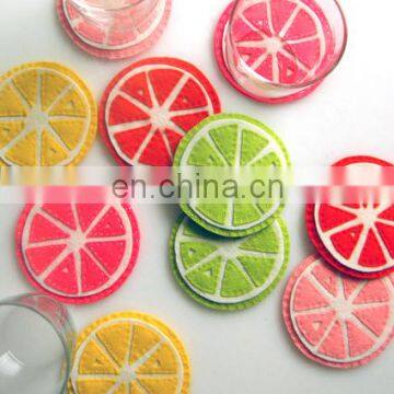 Colorful Leaf Blank Coasters Felt Coaster Placemat photo-7