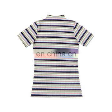 2019 Wholesale Fashionable Boutique Shirt Newest Serape Design T Shirt Girl Comfortable Ribbed Strip Toddler Shirt photo-4